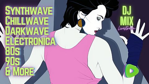 Friday Night Synthwave 80s 90s Electronica and more DJ MIX Livestream #73 Patrick Nagel Tribute Edition