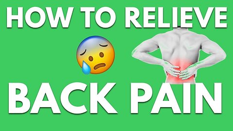 How to relieve back pain