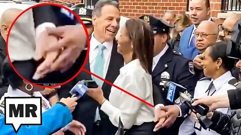 Cop Stops CREEPY Andrew Cuomo's Hands From Getting Him In Trouble