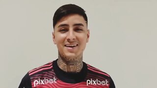 ERICK PULGAR VESTE A CAMISA DO FLAMENGO E MANDA RECADO PARA A TORCIDA!!!