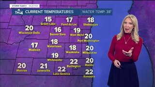 Mostly sunny, breezy, and warmer Tuesday