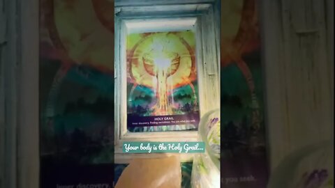 Your body is the Holy Grail, it contains the magical water of consciousness #shorts Learn Tarot Here