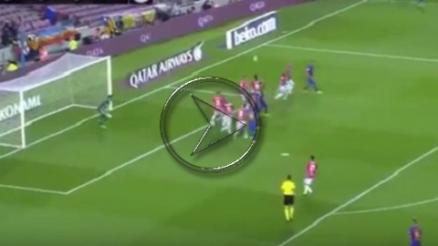 Jeremy Mathieu Goal - Barcelona vs Alaves 1-1