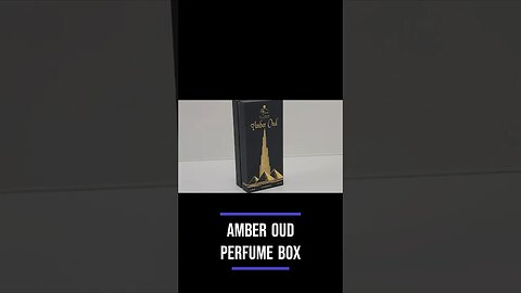 Amber Elegance: Unveiling Our Perfume Box #perfumeboxes #perfumepackaging