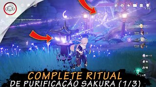 Genshin Impact, Complete ritual de purificação Sakura (1/3) | Super Dica PT-BR