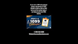 🏦 If you were a #1099 self employed worker, and earned AT LEAST $15,000 in 2020 or 2021