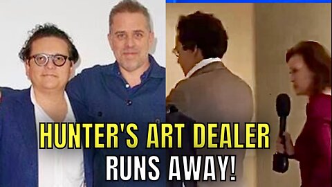 Hunter Biden's Art Dealer RUNS AWAY from Questions about Biden’s Donors & how he met Hunter 🏃‍♂️
