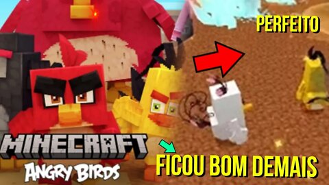 NOVO Angry Birds no Minecraft DLC Ficou INCRIVEL #shorts