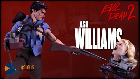 Asmus Toys Evil Dead 2 Dead By Dawn Ash Williams Luxury Edition Figure @The Review Spot