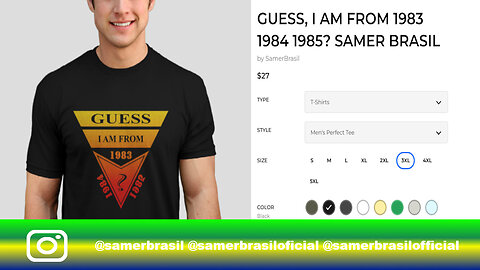 GUESS, I AM FROM 1983 1984 1985? SAMER BRASIL. @SAMERBRASIL. DESIGN BY HUMANS REVIEW