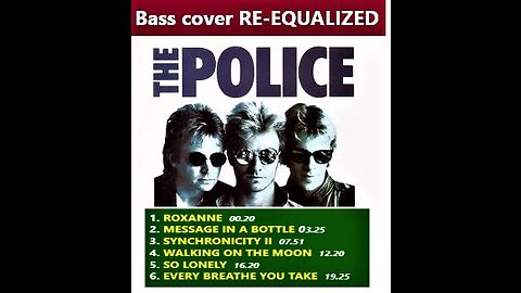 Bass cover THE POLICE _ Chords, Lyrics, Clips, Clocks
