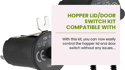 Hopper LidDoor Switch Kit Compatible with Masterbuilt Gravity Series 5608001050 XL Digital C...