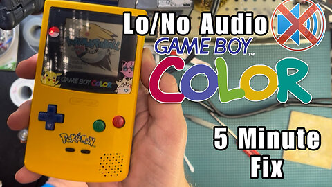 GBC no sound 5min fix Game Boy Color low volume Gameboy Colour