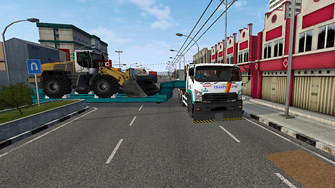 Isuzu Giga Trailer WIDE LOAD Delivery - Bus Simulator Indonesia | Truck MOD Gameplay | MOD BUSSID