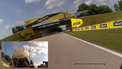 AMSOIL Racer S1000RR Pro On-board Q1 @ Road America Superstock National | Irnieracing 2018