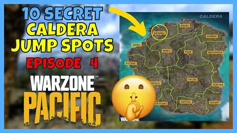 10 *NEW* Warzone Pacific Secret Jump Spots on Caldera 🤫 | Episode 4
