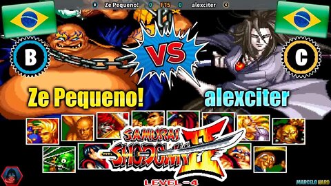 Samurai Shodown II (Ze Pequeno! Vs. alexciter) [Brazil Vs. Brazil]