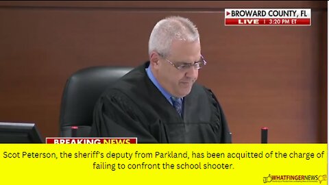 Scot Peterson, the sheriff's deputy from Parkland, has been acquitted of the charge of failing