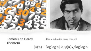 Prove Ramanujan Hardy Theorem