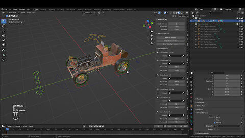 Blender Tutorial: How to rig any car model with Rig-a-car add-on for free