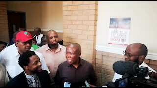 SOUTH AFRICA - Johannesburg - Malema and Ndlozi in court for assault (Video) (ZkQ)