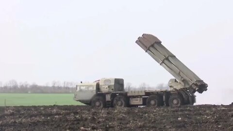 MLRS "Smerch" Destroys The Warehouses Of Ammunition & Military Equipment Of Ukraine