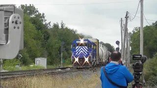 Wheeling & Lake Erie Z577 Mixed Freight Train On CSX From Greenwich, Ohio September 9, 2021