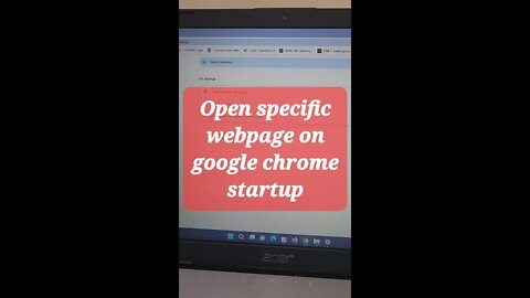 Open specific webpage on google chrome startup #shorts #youtubeshorts