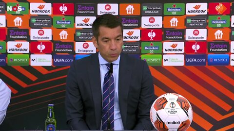 Van Bronckhorst baalt 'Emotionally we are hurt and disappointed, but we will be ready for Saturday'.