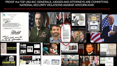 PROOF - TOP USA INC GENERALS, JUDGES & VA ATTORNEYS ARE COMMITTING NATIONAL SECURITY VIOLATIONS