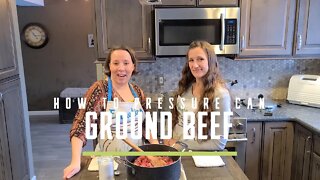 How to Pressure Can Ground Beef