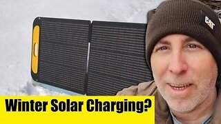 How well Off-grid Solar Panels Charge In A Winter Storm