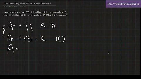 6th Grade The Three Properties of Remainders: Problem 4
