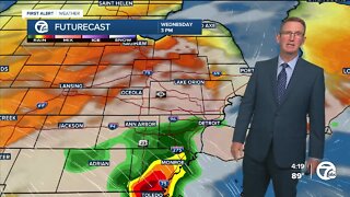 Severe storms possible overnight