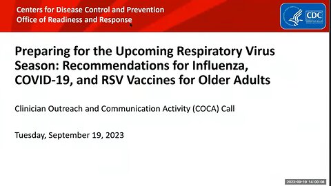 CDC: RSV, Influenza and Covid-19 Vaccine Co-Administering?? Let's recap that Data!