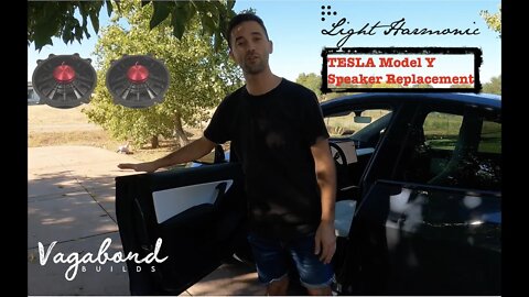 Tesla Model Y speakers from Light Harmonic