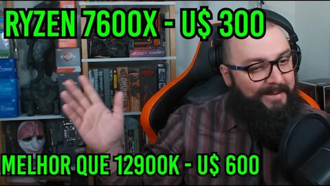 AMD 7600X Batendo 12900K Pela METADE Do Preço !