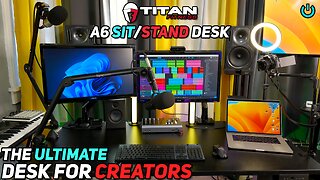 THE ULTIMATE DESK for CREATORS 🔥 TITAN A6 Adjustable SIT and STAND Desk 🔥 Review & How to Assemble