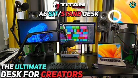 THE ULTIMATE DESK for CREATORS 🔥 TITAN A6 Adjustable SIT and STAND Desk 🔥 Review & How to Assemble