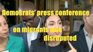 Democrats’ press conference on migrants was disrupted #nyc #migrants