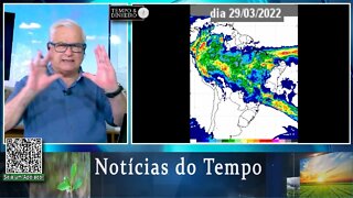 Previsão do tempo com alerta de tempestades no Sul e chuvas no Nordeste