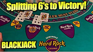 BLACKJACK $25,000 BUY-IN: The Split 6's Strategy: An Insane Blackjack Comeback!