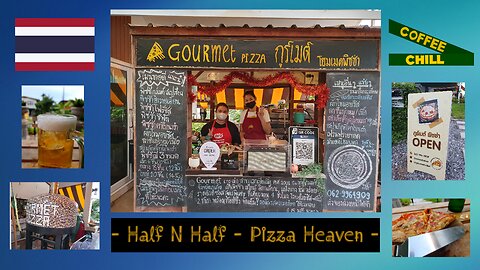 Gourmetudon Pizza Udon Thani _ Half N Half _ Meat Lovers / Hawaiian 🍕กรู์เมต์ พิซซ่าแป้งสด อุดรธานี