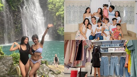 july dump: family shoot, tinago falls, shopping, a lot of going out lol 🌊🤍🛍️|| itsjrhldn