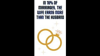 In 16% of marriages, the wife earns more than the husband