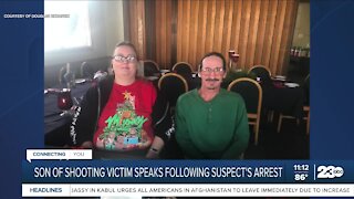 Son of shooting victim speaks following suspect's arrest
