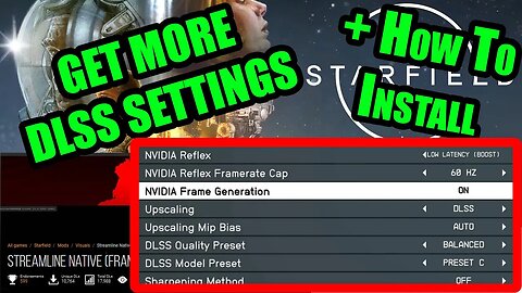 How to Install Mod to Add More DLSS Settings to Starfield