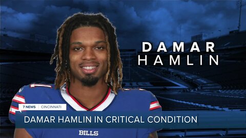 Buffalo Bills safety Damar Hamlin in critical condition Monday night