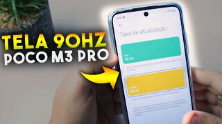 Como ATIVAR TELA DE 90Hz no Poco M3 Pro 5G