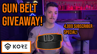 KORE Essentials Belt Giveaway! 4,000 Subscriber Special!